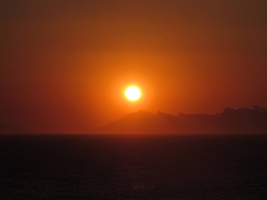 Sun Set View from the Bedroom Window