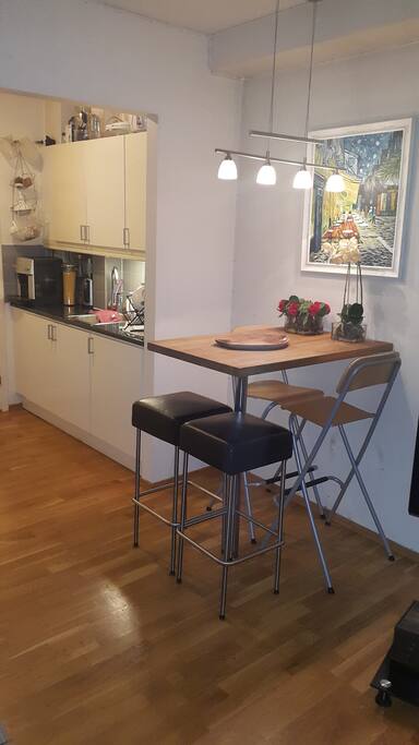 Please use our coffee machine or water boiler to make your morning drink :-)