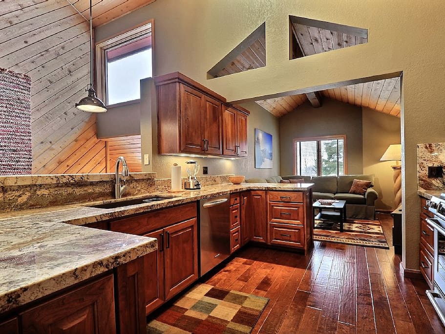 Gourmet Kitchen with Custom Copper Range Hood