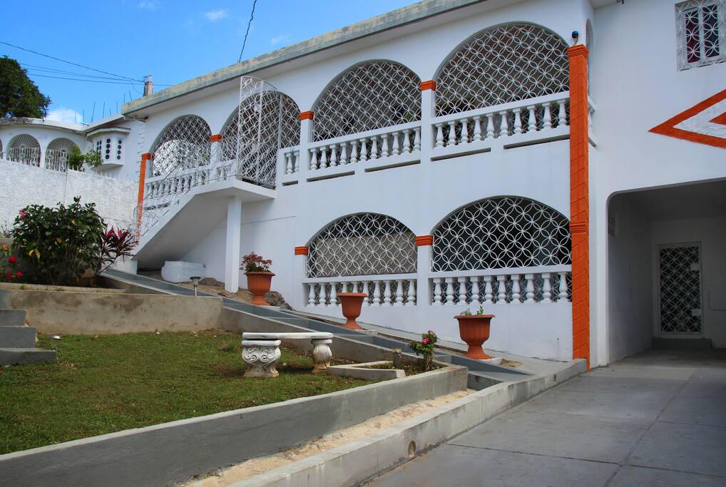 the front of the house