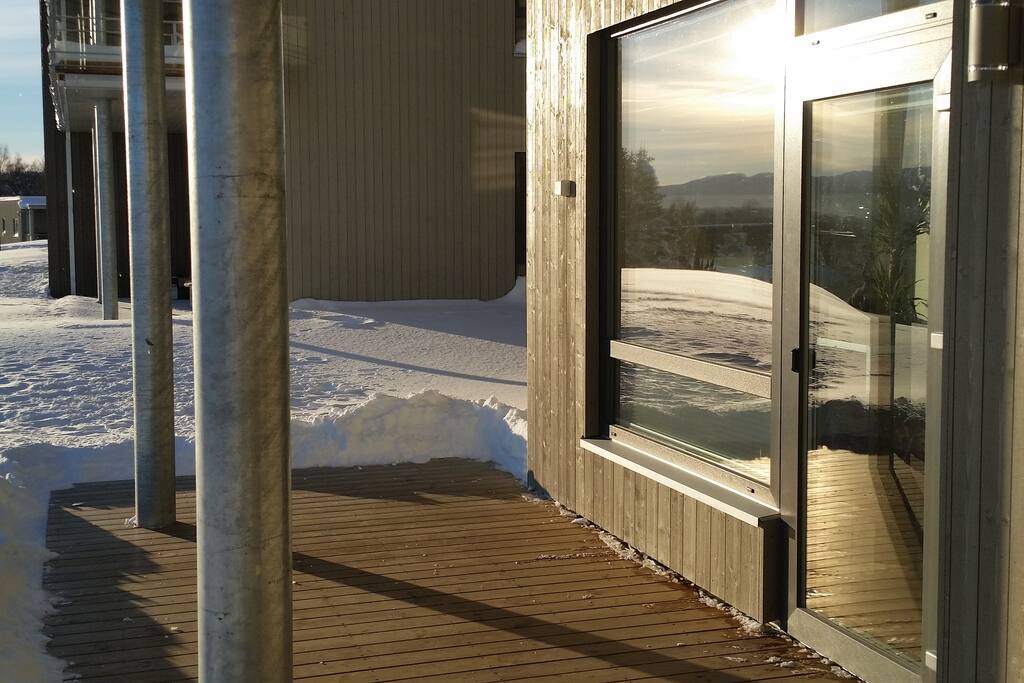 Veranda in the winter.