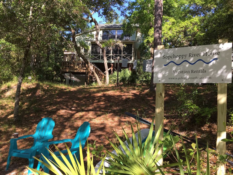 Relaxing at the river house