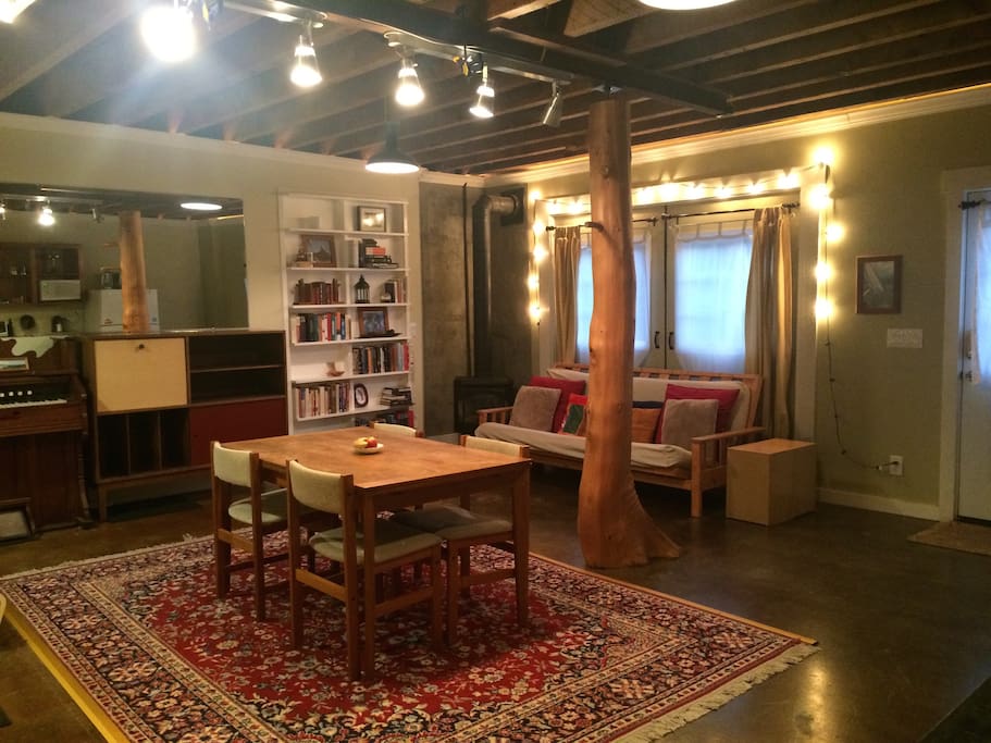 Large open floor plan.