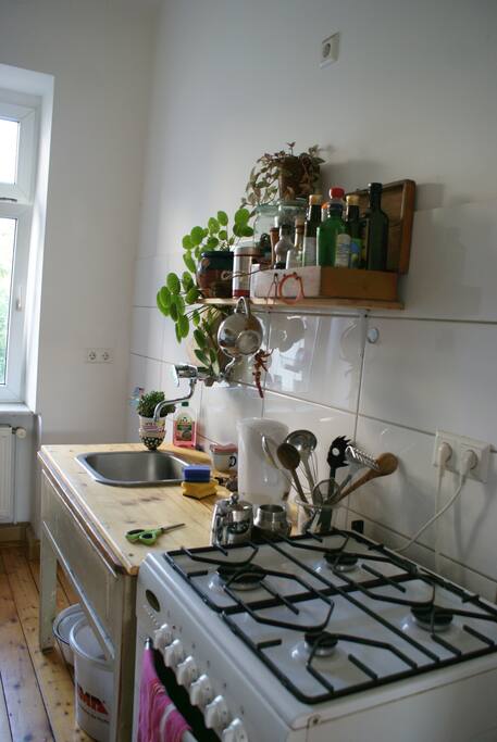 Küche mit Gas/ Ohne Kühlschrank (z.Z)