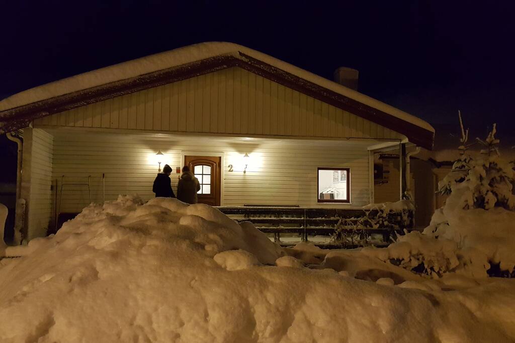 Front side of the house, entrance