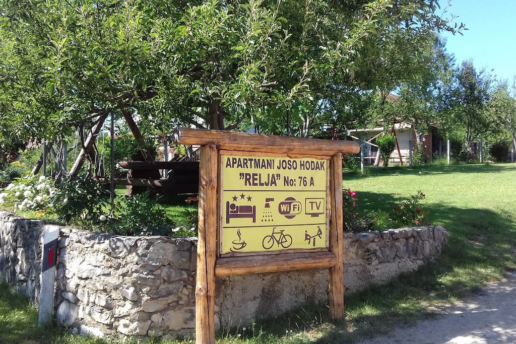 Street sign for guest house