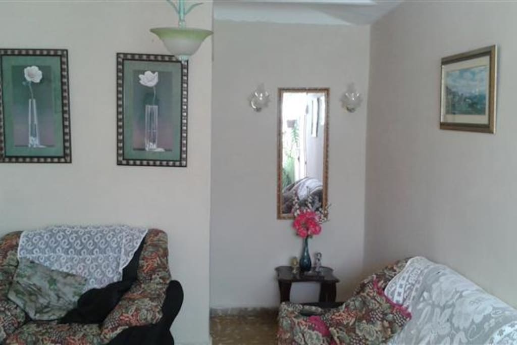 Sala de estar con comodos muebles
