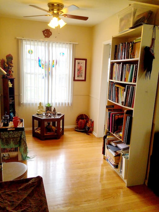 Sunny spot for morning yoga,reading or meditation