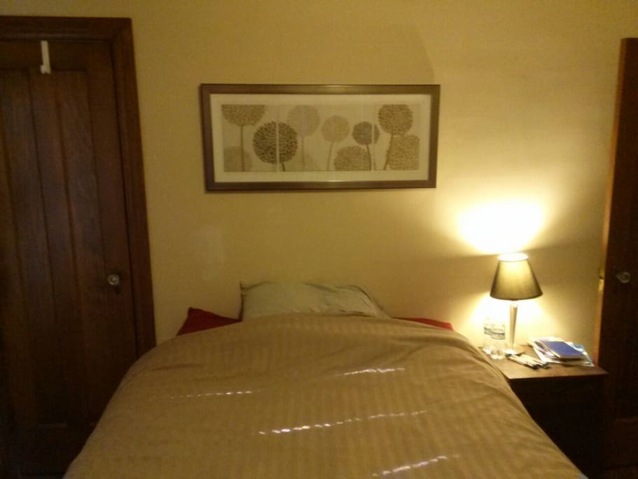 Bed in guest room