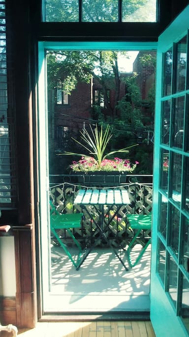 Le balcon l'été...