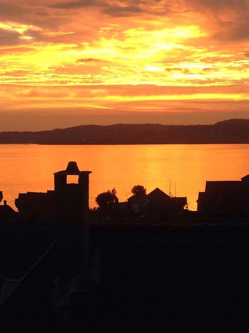 Sunset from living room