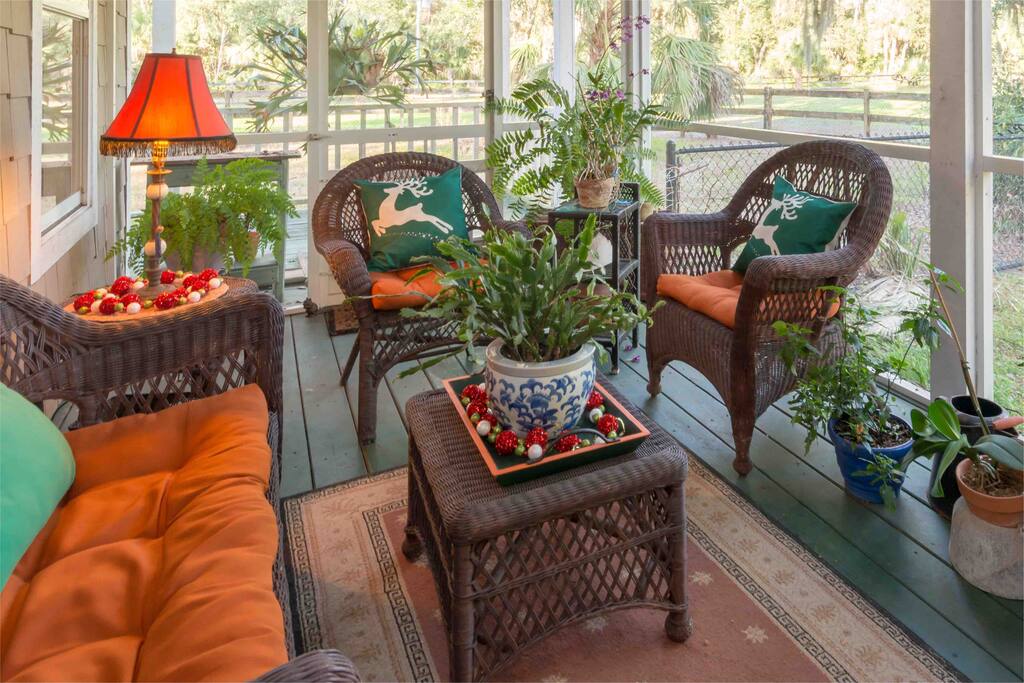 Relaxing porch.