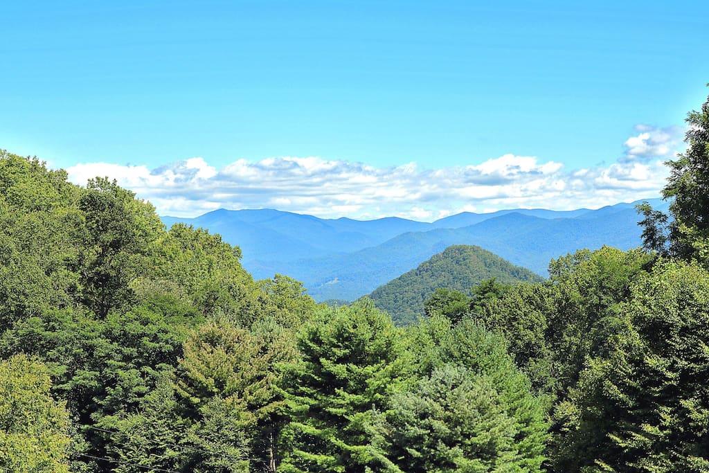 Summer View of Waterrock Knob and the Great Smoky Mountains!