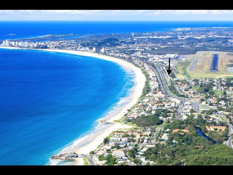 Bilinga Beach Break, showing you where we are on our beautiful coastline...