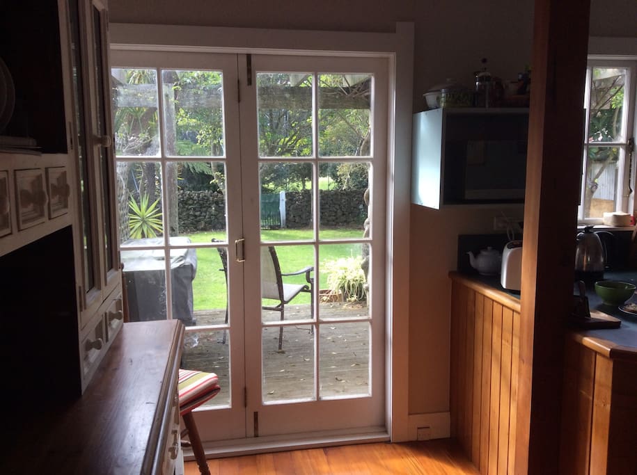 View to garden and golf course