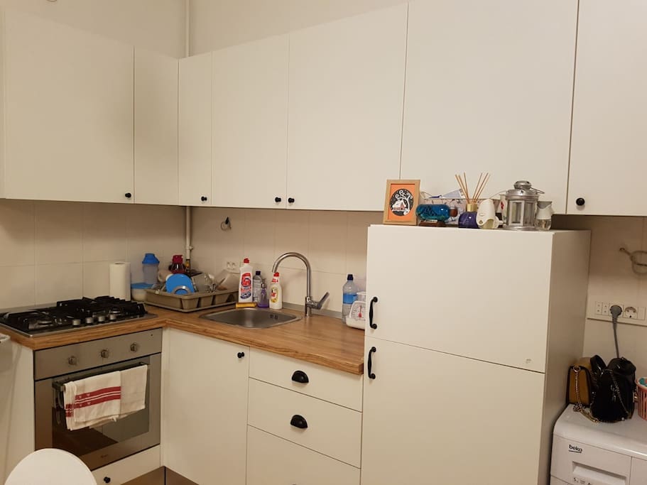 Kitchen is fully equipped with everything you need.