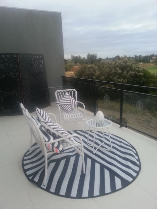 The Balcony from the rear of the property looking onto the golf course