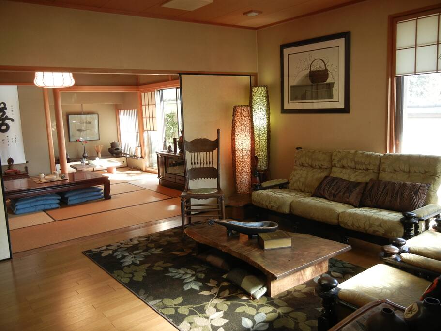 Relax in the living room.