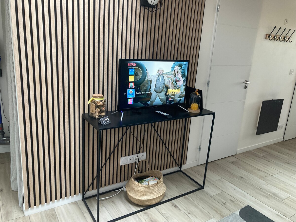 טלוויזיה עם Netflix ו - Amazon Prime