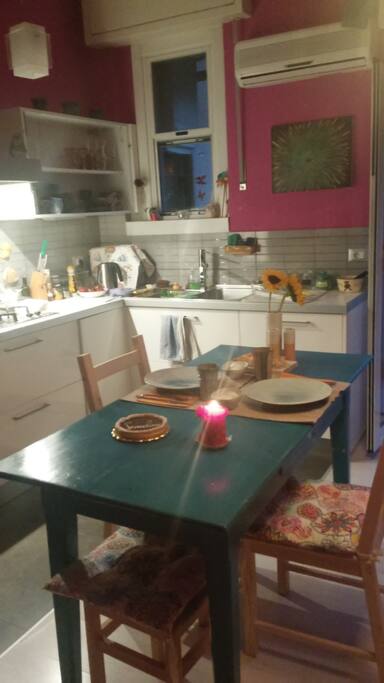 Kitchen and living room