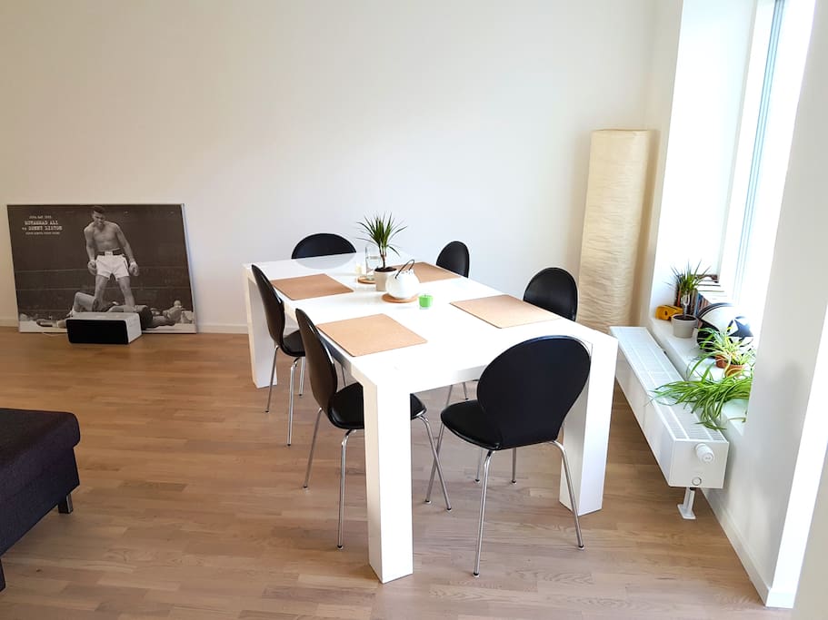 The dinning area.