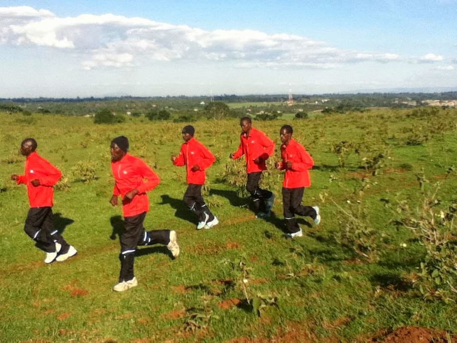 High altitude training on Ngong Hills (2,200 m above sea level)