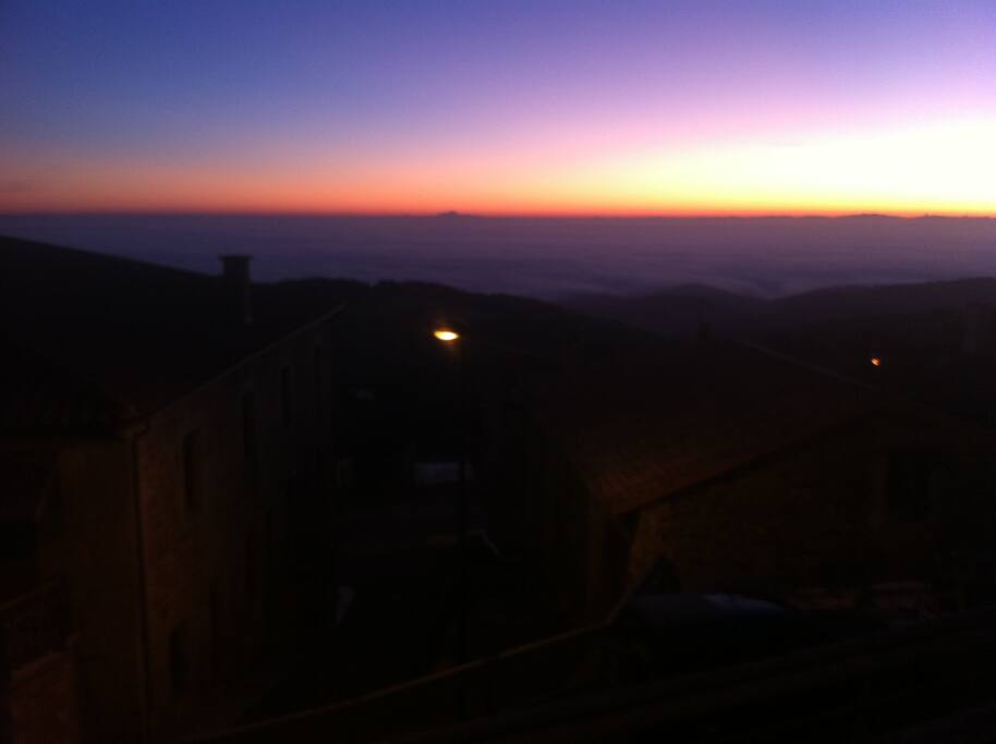 Sonnenaufgang Wohnzimmer