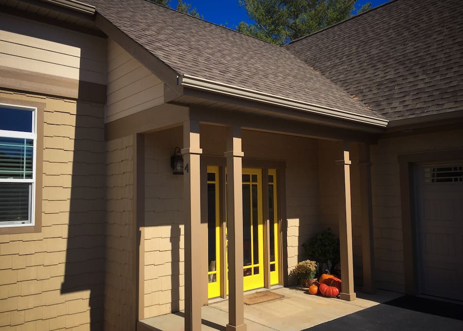 The front door.