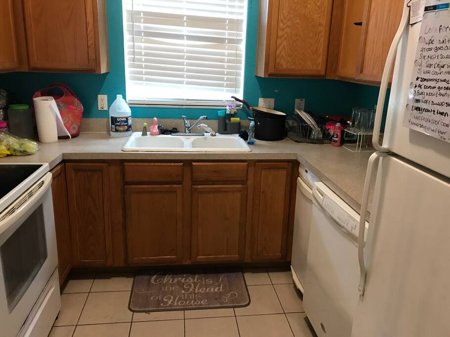 Shared kitchen.
