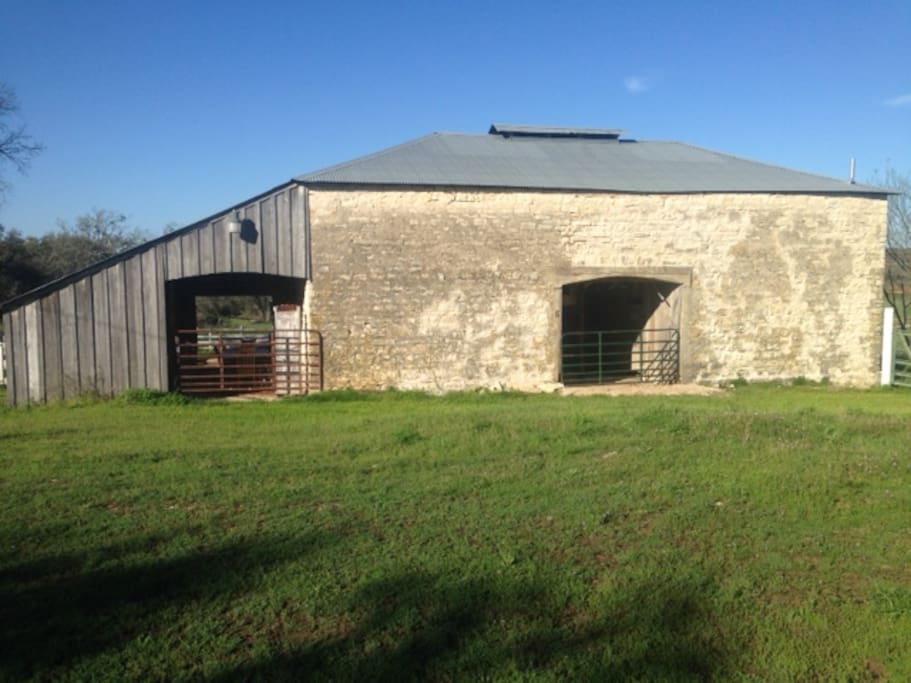 The Hay Loft Suite is upstairs in our barn, built in 1905, we have 3 suites in this classic Hill Country barn.