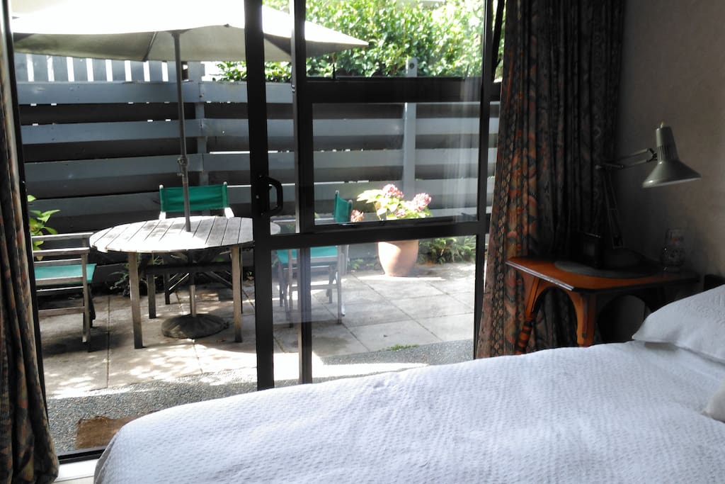 Access to patio.