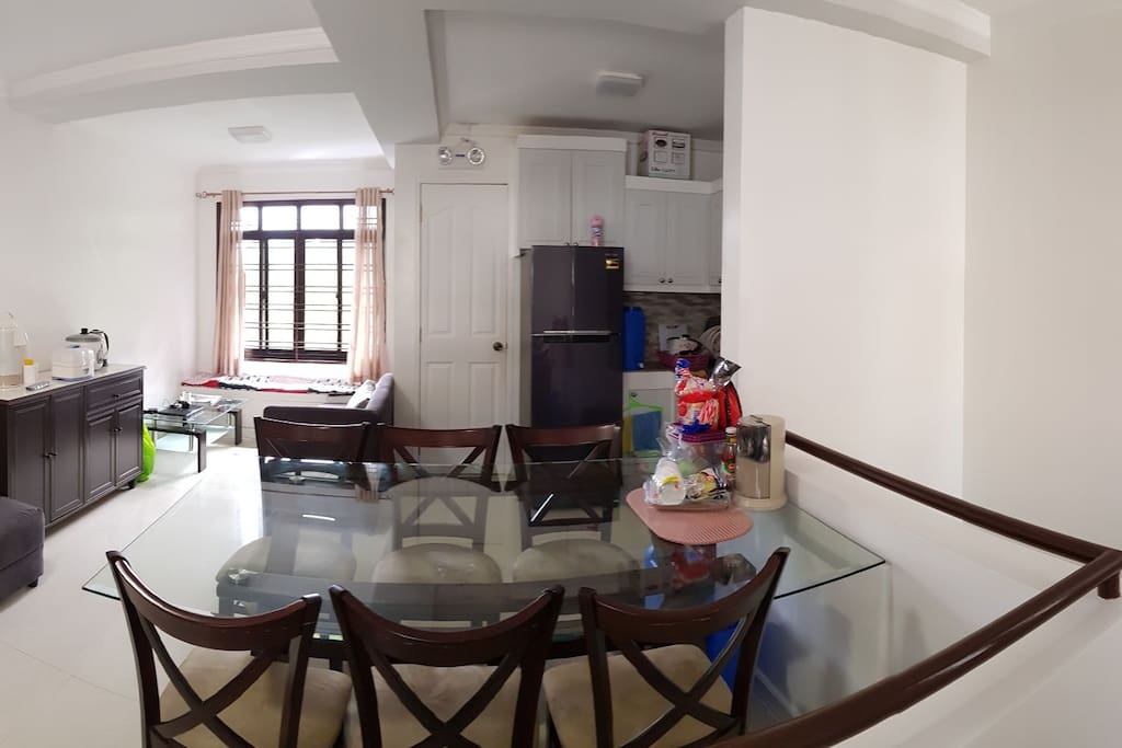 Living/Kitchen/Dining Room with Toilet and Bath. 1st Floor.