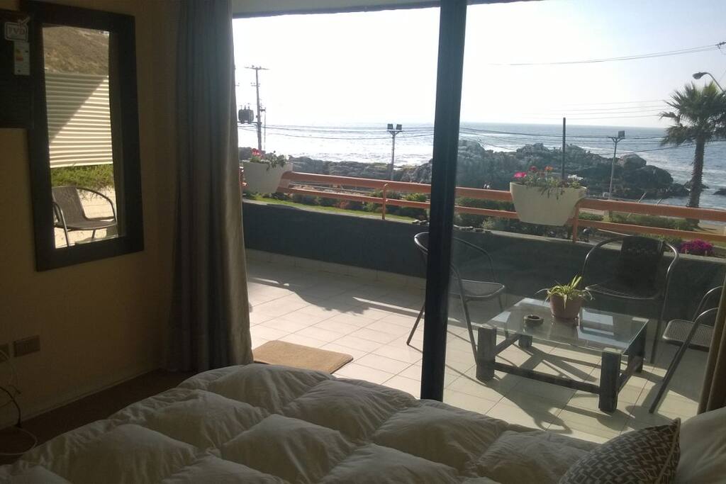 dormitorio matrimonial con vista