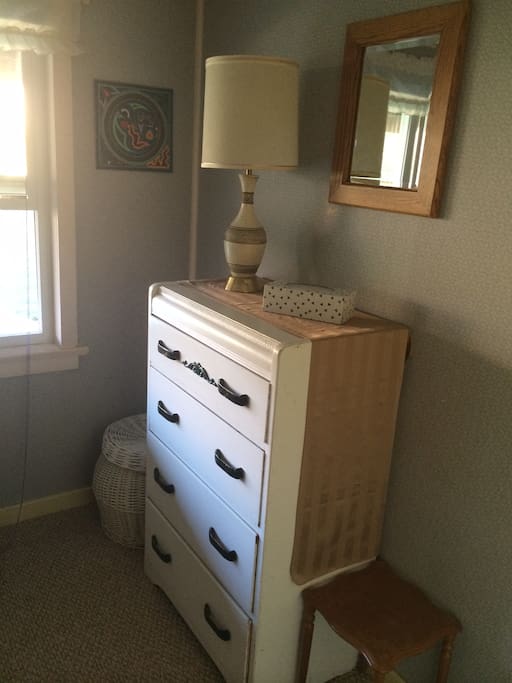 Each room has a dresser