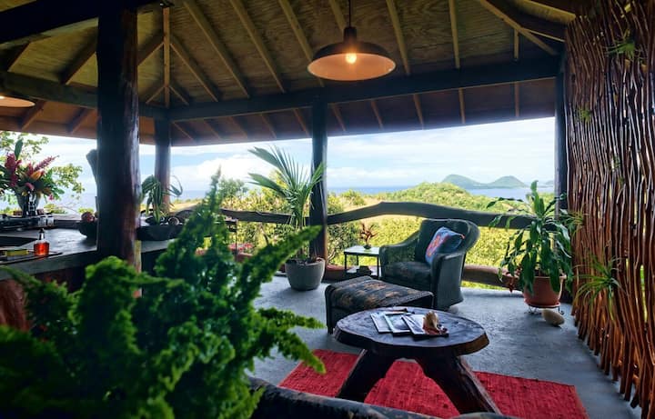 Hideaways- Madé Cottage-exotic Treehouse-seaview - Dominica