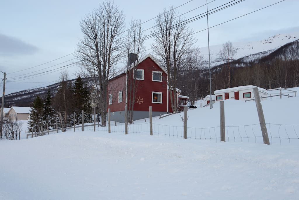 The house seen from the main road