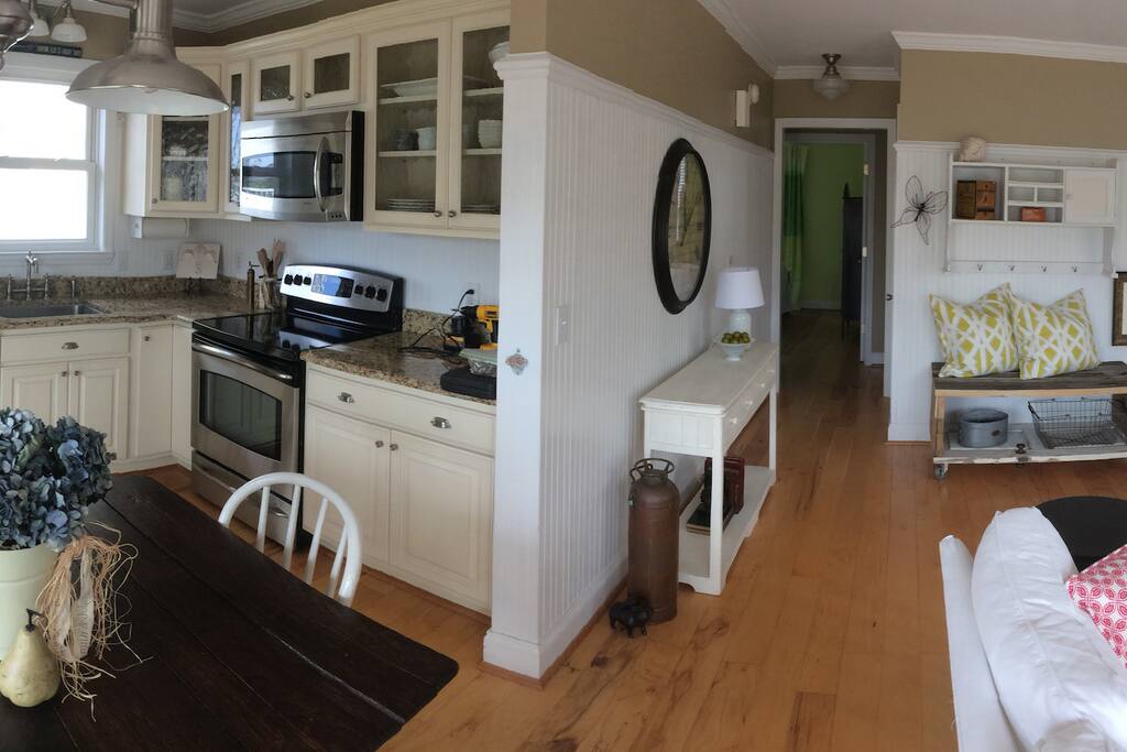 Main floor is very open and airy.