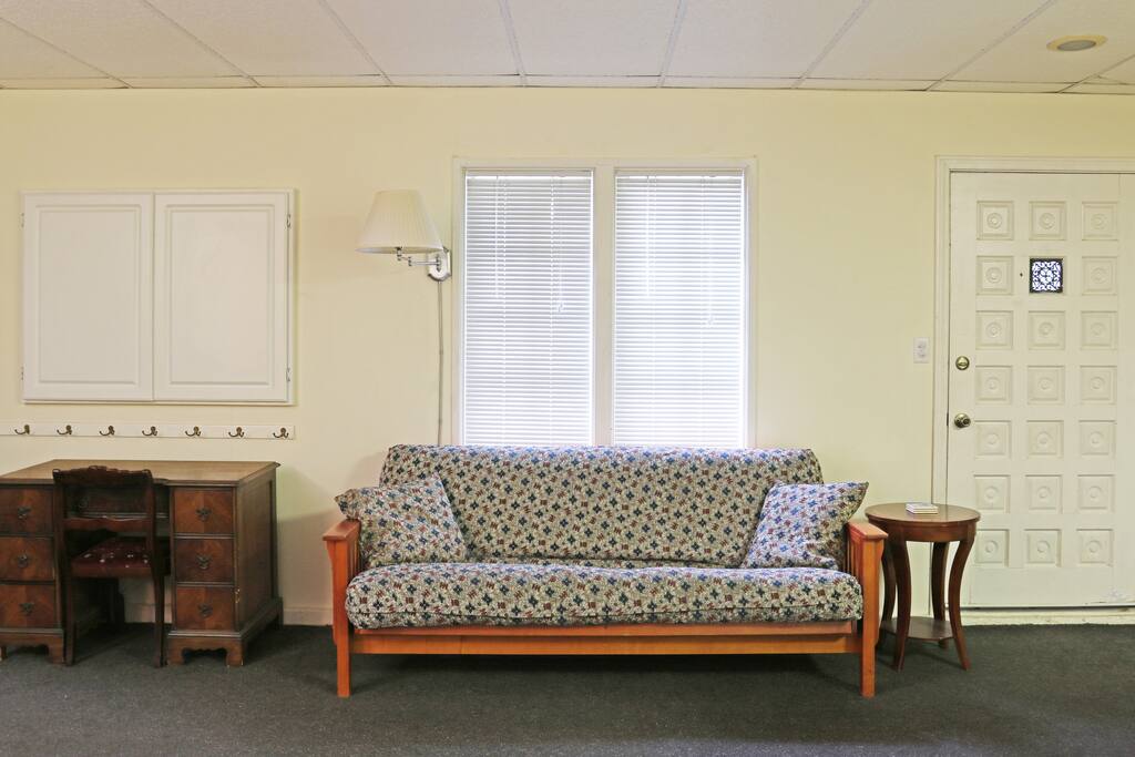 Futon Sofa and Desk