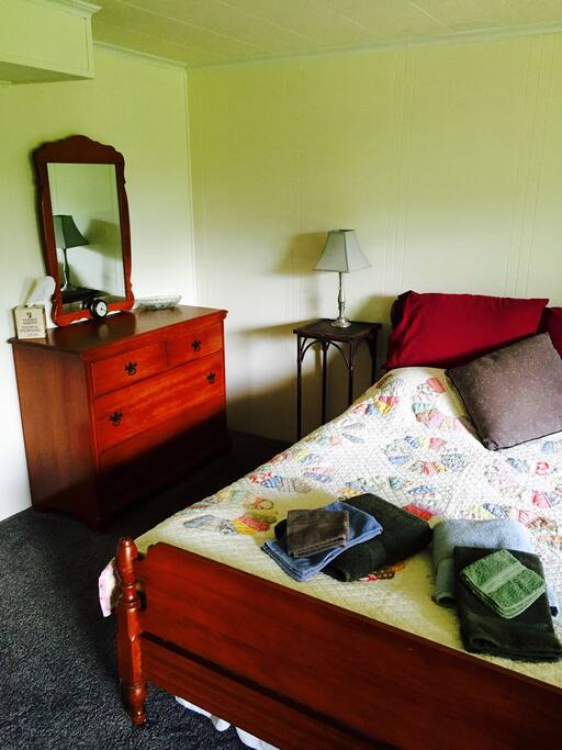 Comfy bed with reading lights and sound machine