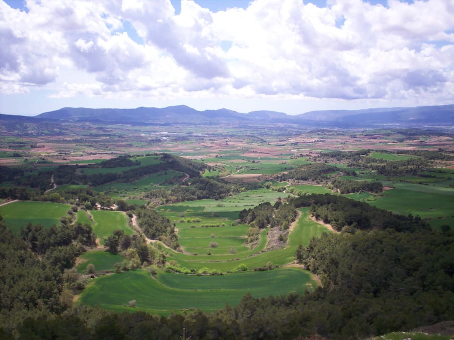 La vista de delante de nuestra casa