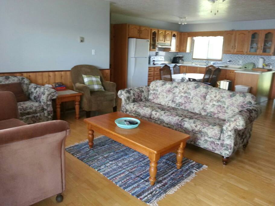 living area/kitchen