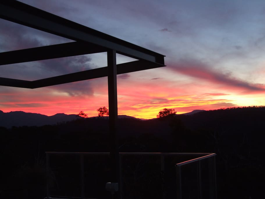 Beautiful sunsets over Mt Wellington