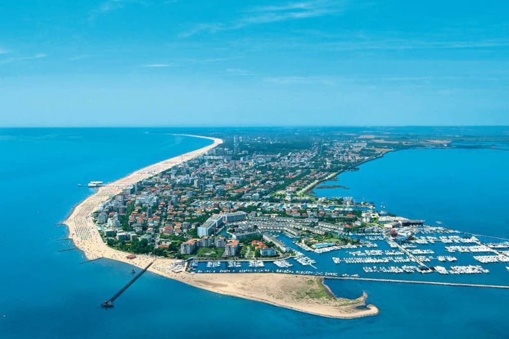 Aerial pic of Lignano Sabbiadoro