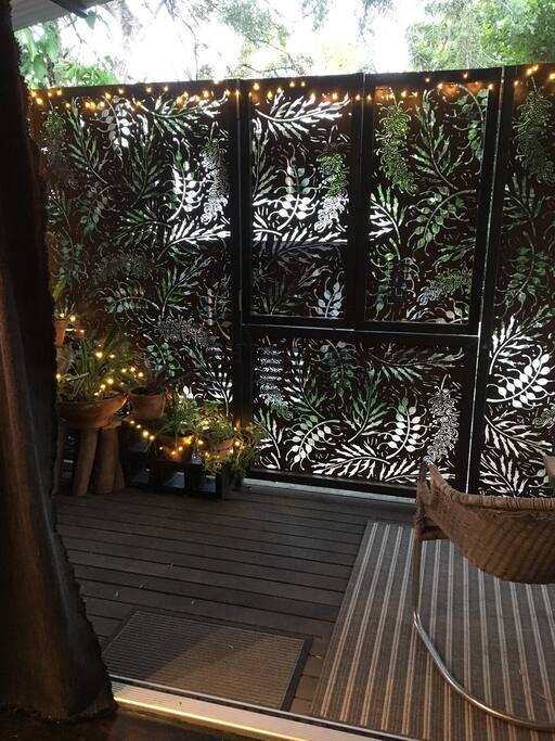 From just inside the little house