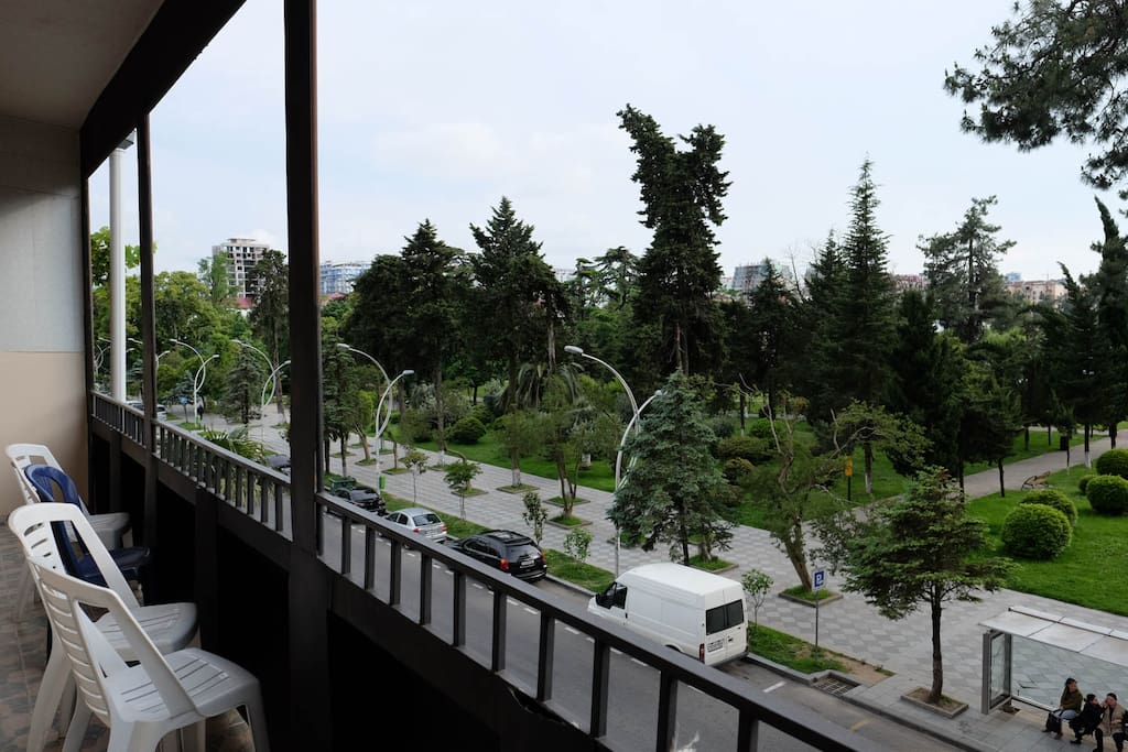 View to 6 may park from the balcony