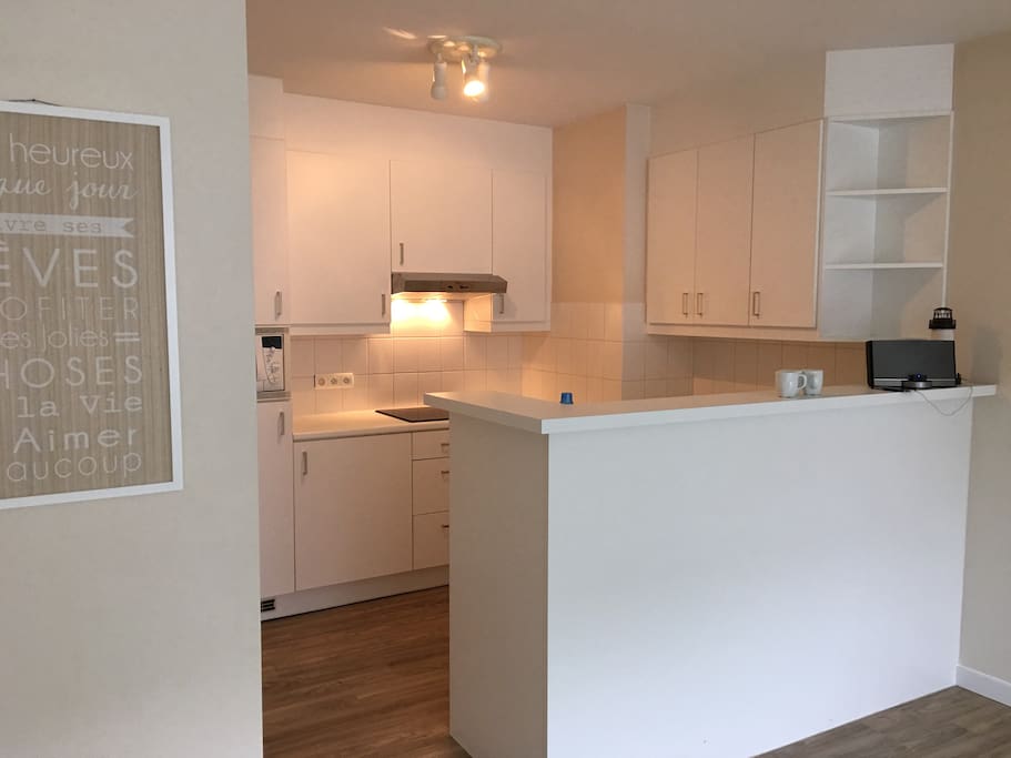Moderne keuken met afwasmachine