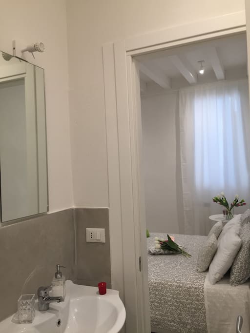 private bathroom in the main bedroom