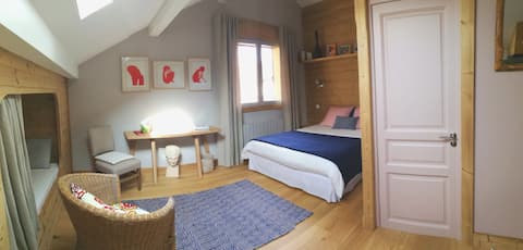 Top Airbnb: Lake Annecy, St Jorioz, studio in beautiful house in Saint Jorioz