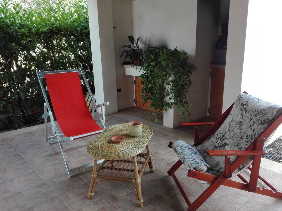 Angolo relax all'aperto