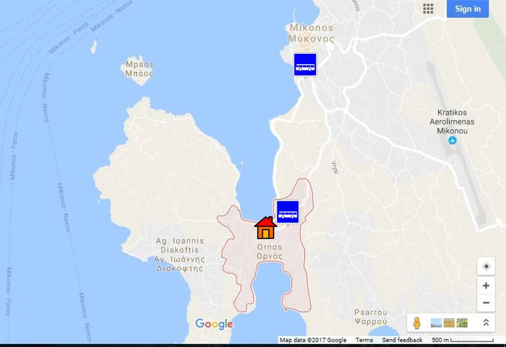 Location of the house